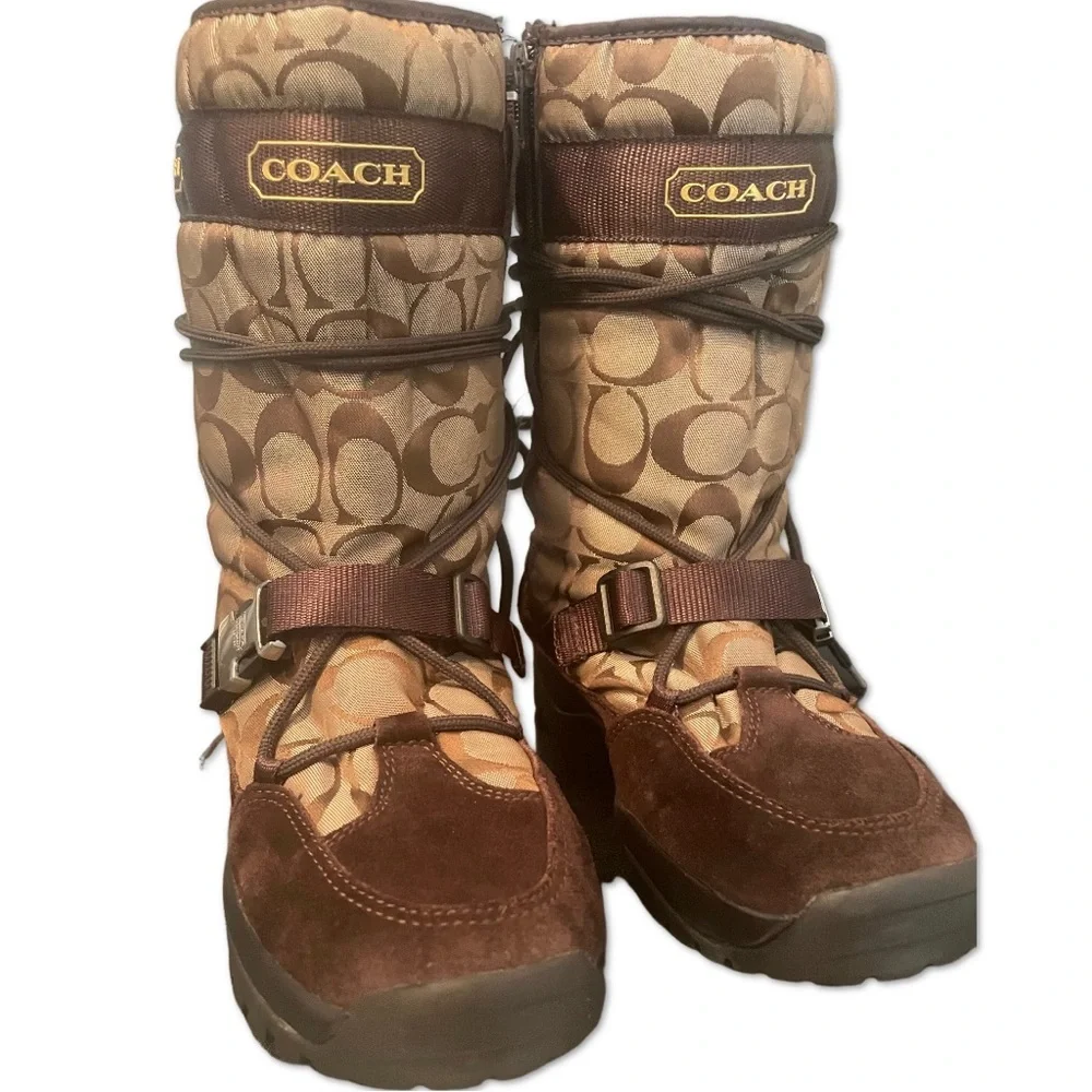 Coach Insulated Winter Boot SZ 7 - Picture 1 of 4
